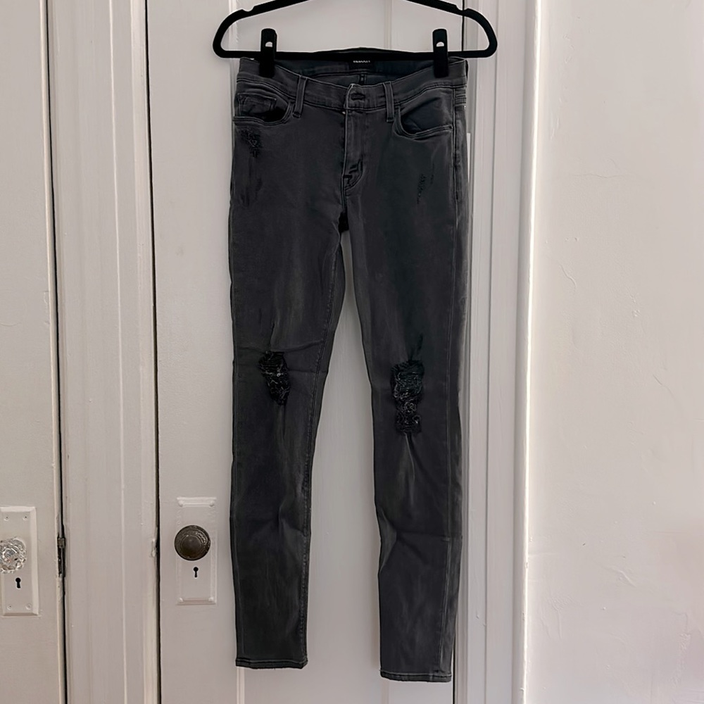 HUDSON JEANS - Blk/Dark Gray - Krista Skinny Jean, Size 27